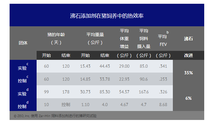 天然沸石饲料添加剂有益于猪的健康和生长